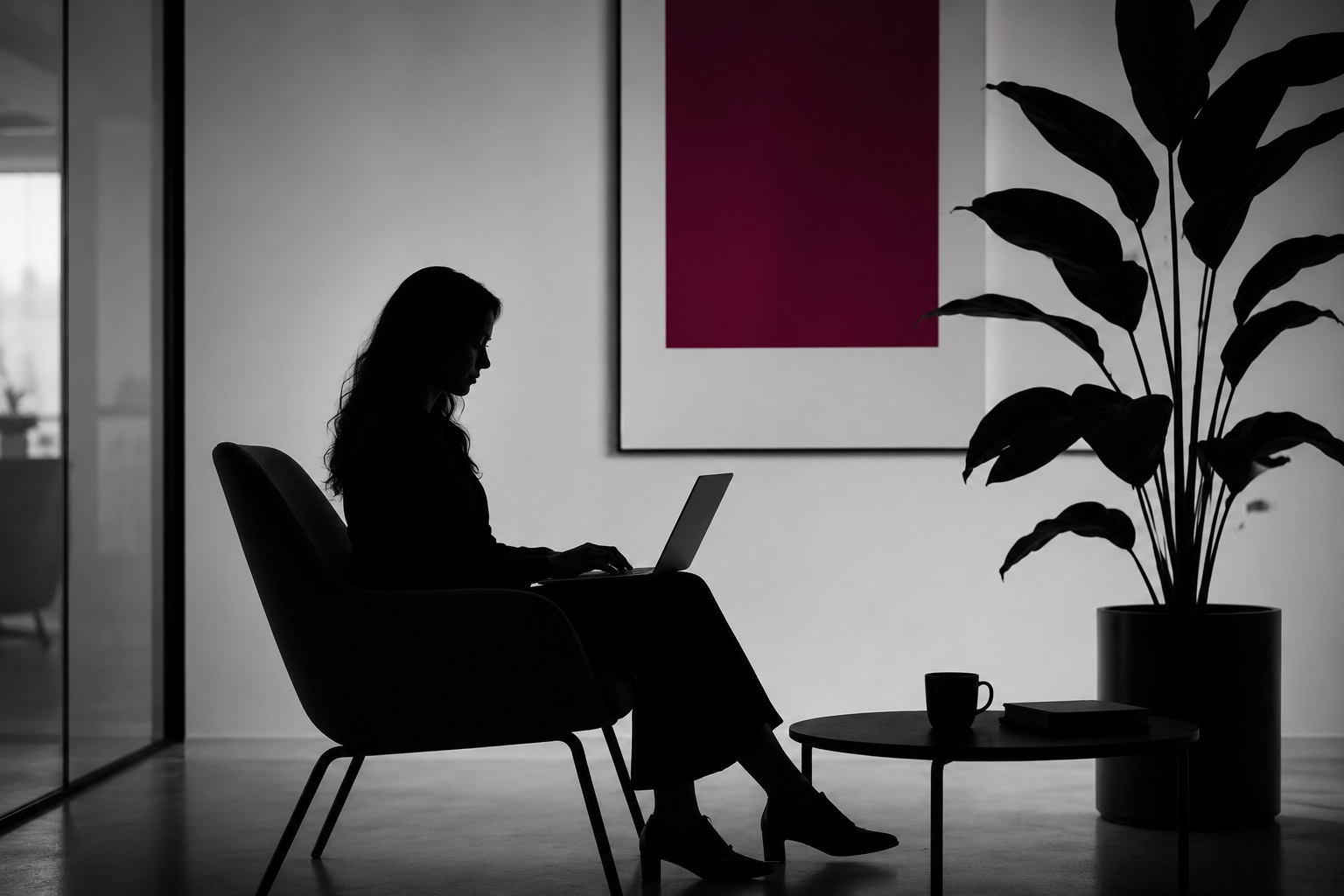 Working from a quiet office