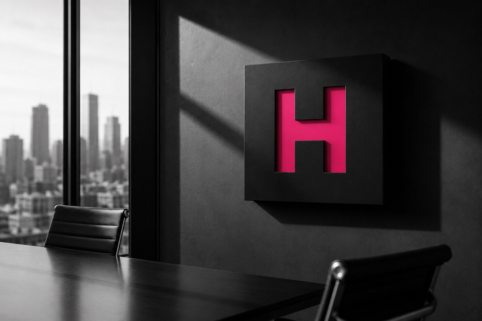The Hertect mark in a conference room